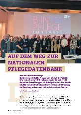 Vorschauseite 1: Auf dem Weg zur nationalen Pflegedatenbank