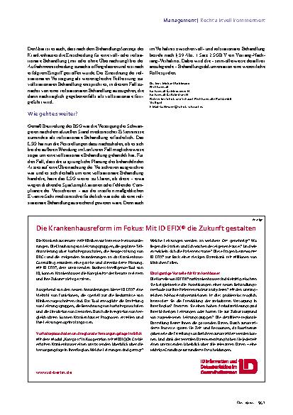 Vorschauseite 4: Abgrenzung von ambulant und stationär. Für alle Fälle vorbereitet.