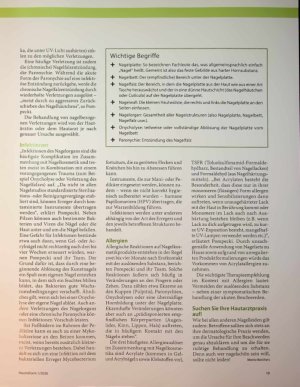 Vorschauseite 2: Verletzungen, Infektionen, Allergien Gefahren von Nagelverschönerungen