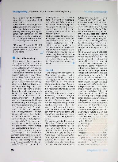 Vorschauseite 2: Zum Anspruch auf Versorgung mit einem Huntington-Bett in einer vollstationären Pflegeeinrichtung