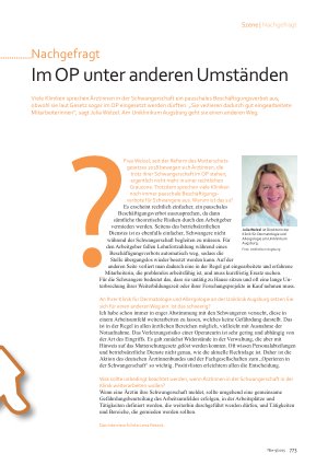 Vorschauseite 1: Im OP unter anderen Umständen