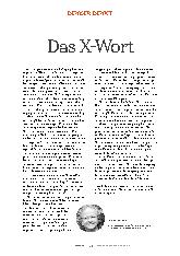 Vorschauseite 1: Das X-Wort