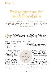 Vorschauseite 1: Fachsimpeln an der Modelleisenbahn