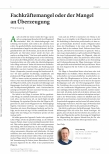 Vorschauseite 1: Fachkräftemangel oder der Mangel an Überzeugung