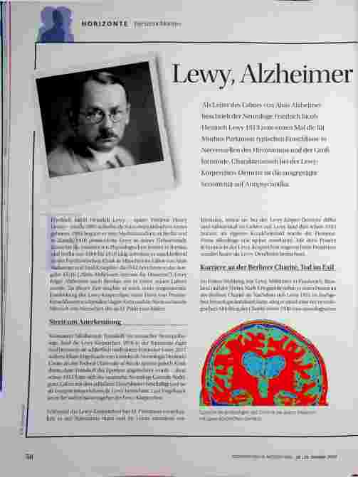 Vorschauseite 1: Lewy, Alzheimer und die Demenz