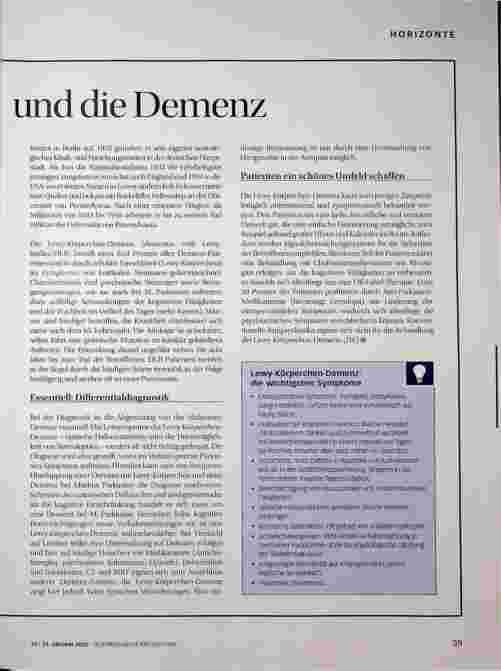 Vorschauseite 2: Lewy, Alzheimer und die Demenz