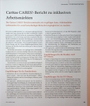 Vorschauseite 1: Caritas CARES!-Bericht zu inklusiven Arbeitsmärkten