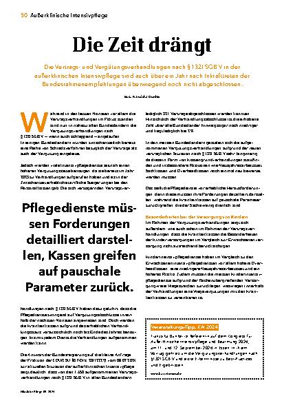 Vorschauseite 1: Die Zeit drängt.