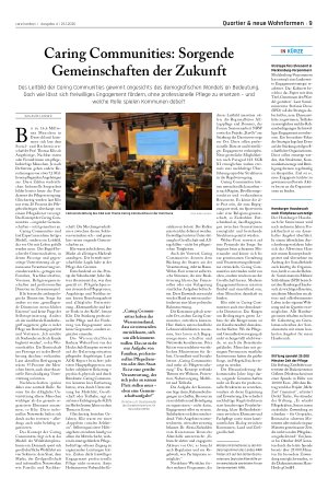 Vorschauseite 1: Caring Communities: Sorgende Gemeinschaften der Zukunft