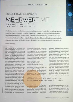 Vorschauseite 1: Mehrwert mit Weitblick