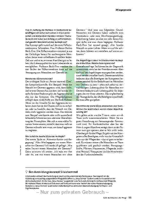 Vorschauseite 2: ES GEHT UM DIE KOMPETENZ ALLER BETEILIGTEN