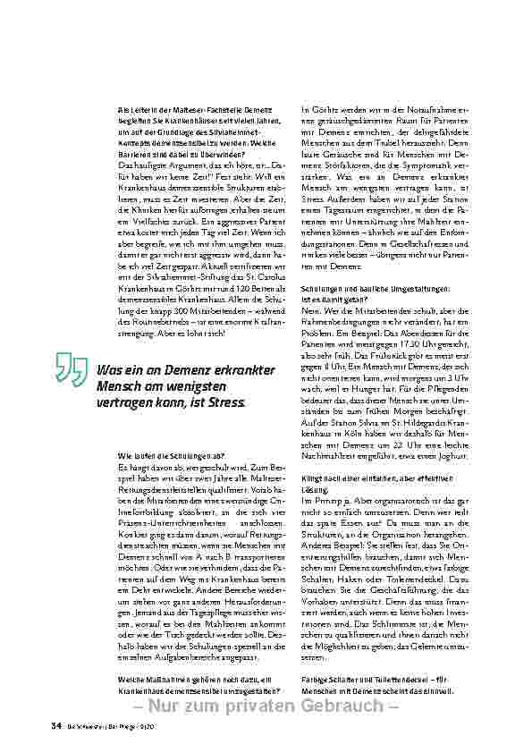 Vorschauseite 3: ES GEHT UM DIE KOMPETENZ ALLER BETEILIGTEN