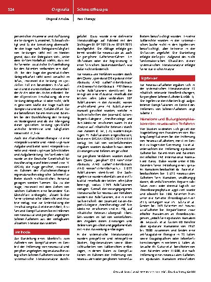 Vorschauseite 3: Risiken und Komplikationen beim Entfernen von regionalanästhesiologischen Schmerzkathetern – Eine systematische Literaturanalyse