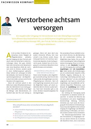 Vorschauseite 1: Verstorbene achtsam versorgen