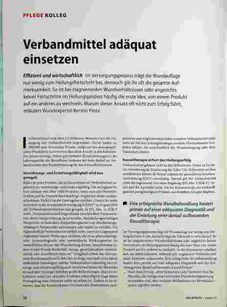 Vorschauseite 1: Verbandmittel adäquat einsetzen