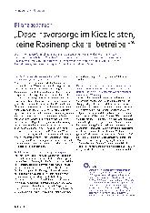 Vorschauseite 1: "Daseinsvorsorge im Kiez leisten, keine Rosinenpickerei betreiben"