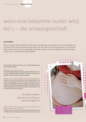 Vorschauseite 1: Wenn eine Hebamme Mutter wird: Teil 1- die Schwangerschaft