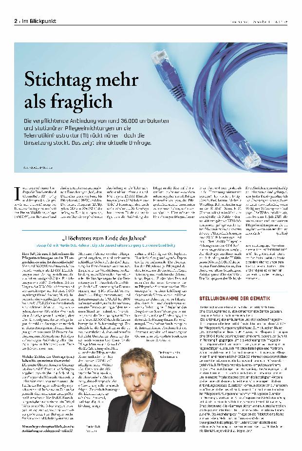 Vorschauseite 1: Stichtag mehr als fraglich