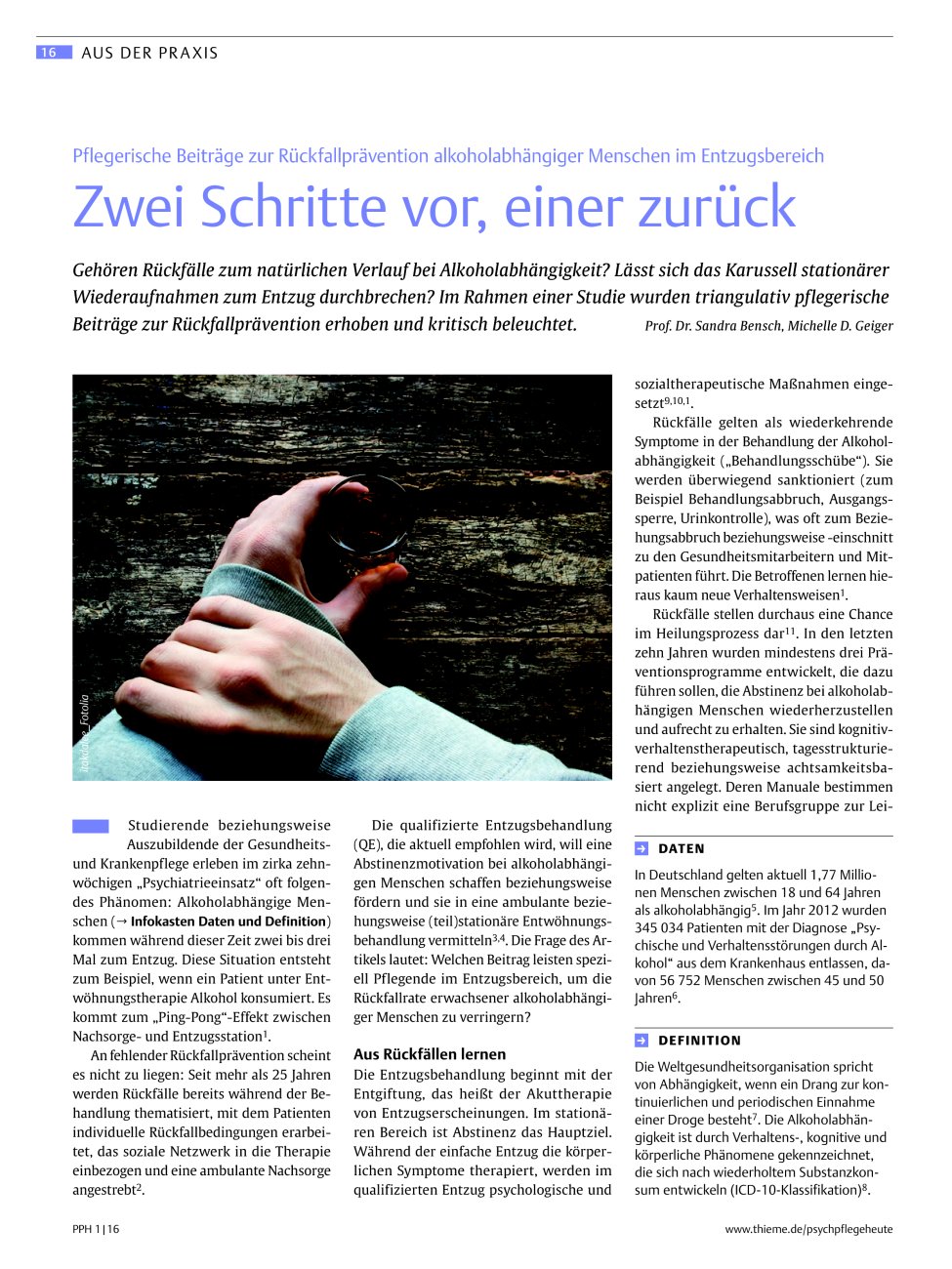 Vorschauseite 1: Zwei Schritte vor, einer zurück