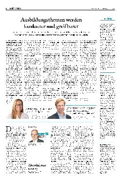 Vorschauseite 1: Ausbildungsthemen werden konkreter und greifbarer.