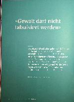 Vorschauseite 1: "Gewalt darf nicht tabuisiert werden."