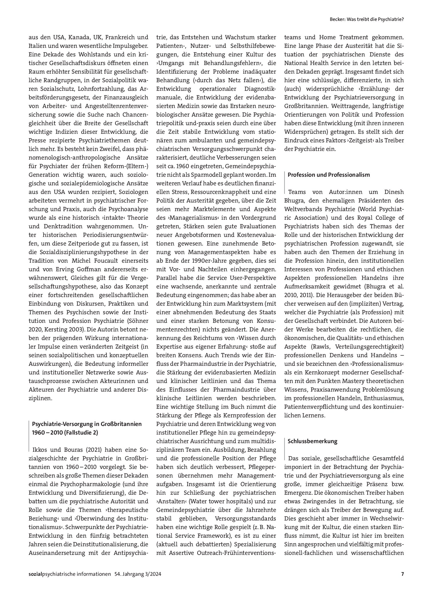 Vorschauseite 4: Was treibt die Psychiatrie? Ideen, Studien, Leitlinien, Geld, Alltag und Zeitgeist: Was ist es?