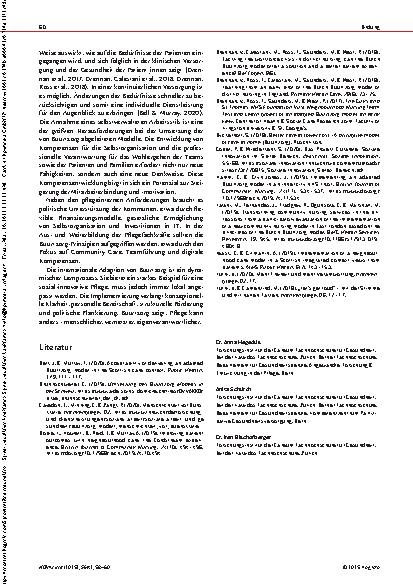 Vorschauseite 3: Umsetzung von Buurtzorg-Modellen in der häuslichen Pflege Übersetzung und Zusammenfassung eines Scoping Reviews