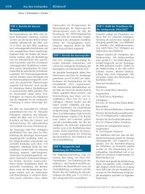 Vorschauseite 3: BD Aktuell NIEDERSCHRIFT der ordentlichen Mitgliederversammlung des BDA am 19. September 2025 in Kassel