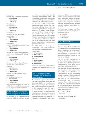 Vorschauseite 4: BD Aktuell NIEDERSCHRIFT der ordentlichen Mitgliederversammlung des BDA am 19. September 2025 in Kassel
