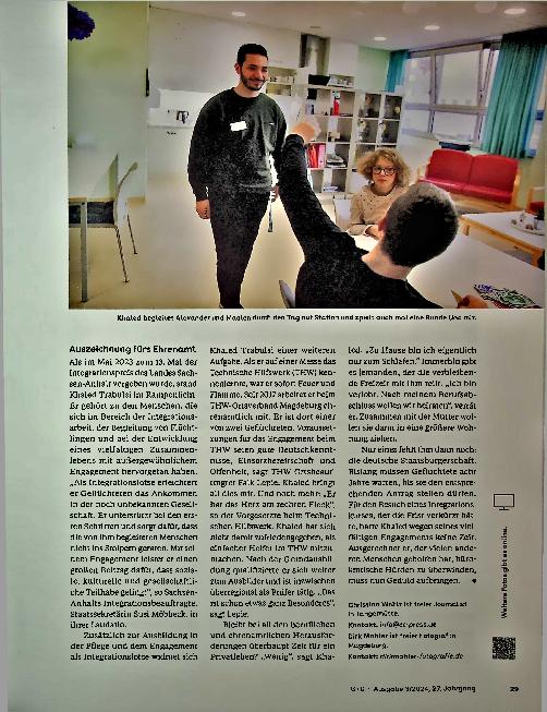 Vorschauseite 4: Pfleger Khaled kommt an.