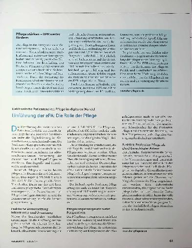 Vorschauseite 2: Entschlossenes Handeln ist gefragt Pflegerische Ressourcen systematisch einsetzen