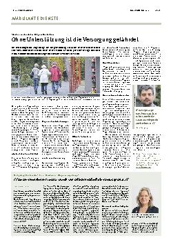 Vorschauseite 1: Ohne Unterstützung ist die Versorgung gefährdet.