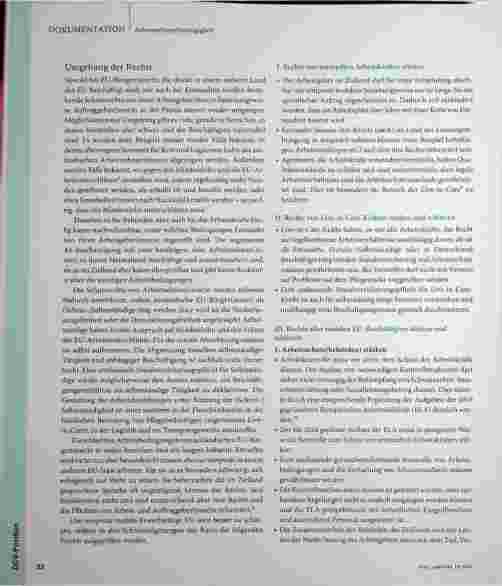 Vorschauseite 2: Freizügigkeit: Gefährdete Gruppen schützen