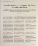 Vorschauseite 1: Wie ehrenamtliches Engagement für Ältere digital gelingen kann