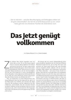 Vorschauseite 1: Das Jetzt genügt vollkommen