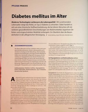 Vorschauseite 1: Diabetes mellitus im Alter