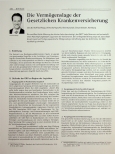 Vorschauseite 1: Die Vermögenslage der Gesetzlichen Krankenversicherung