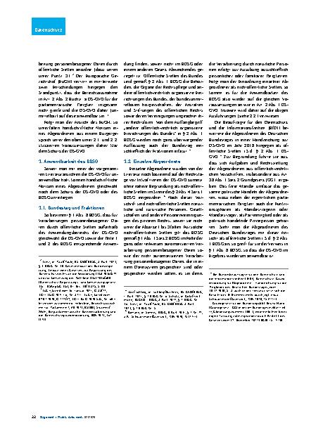 Vorschauseite 3: Schutz handschriftlicher Notizen durch Datenschutz-Grundverordnung und Bundesdatenschutzgesetz
