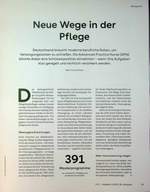 Vorschauseite 2: Neue Wege in der Pflege