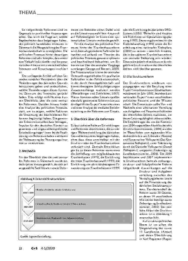 Vorschauseite 2: Jahrzehnte der Transformation: Eine Analyse Dänemarks Strukturund Krankenhausreform.