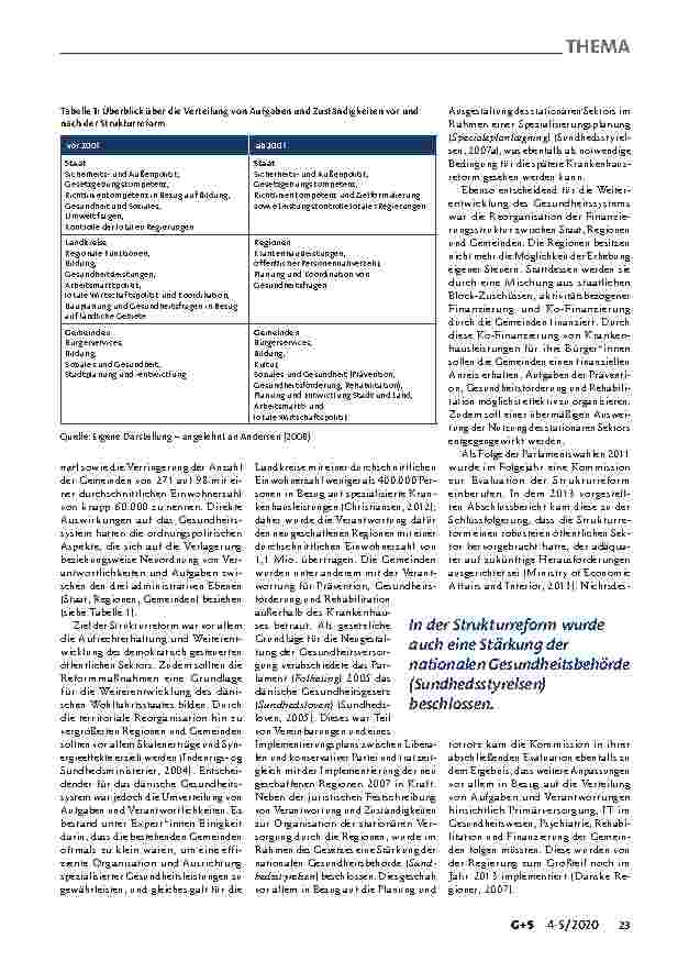 Vorschauseite 3: Jahrzehnte der Transformation: Eine Analyse Dänemarks Strukturund Krankenhausreform.