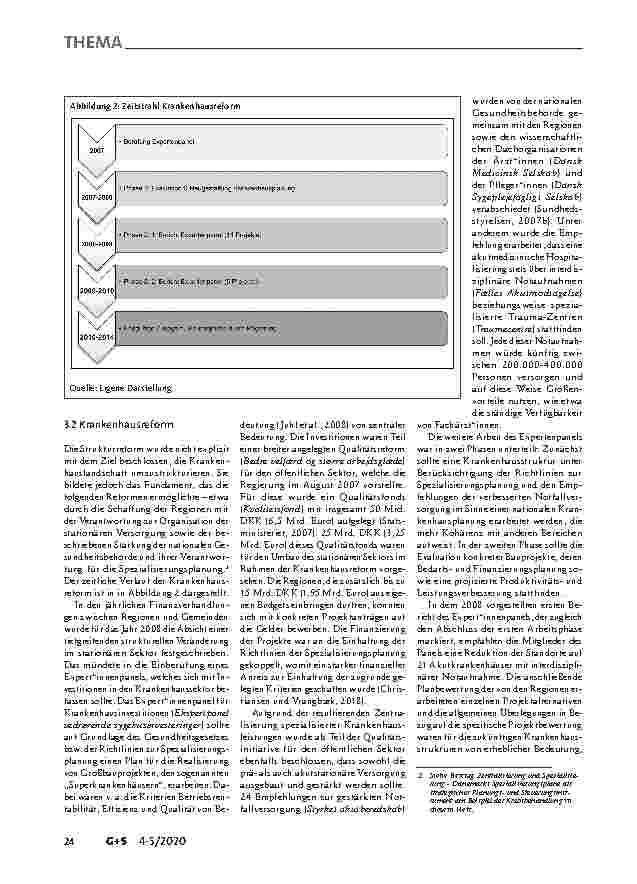 Vorschauseite 4: Jahrzehnte der Transformation: Eine Analyse Dänemarks Strukturund Krankenhausreform.