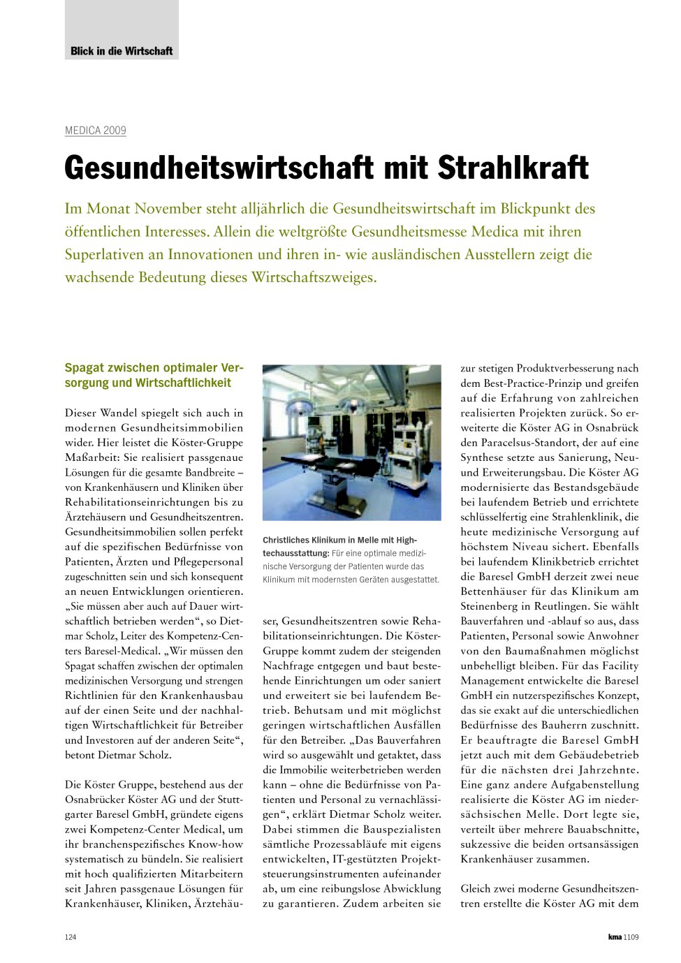 Vorschauseite 1: Gesundheitswirtschaft mit Strahlkraft