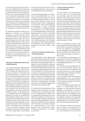 Vorschauseite 2: Zwei-Klassen-Psychiatrie und gesellschaftliche Teilhabe. Vom Krankheitsbegriff zum Behinderungsbegriff