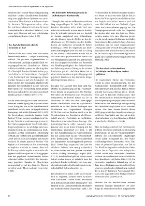 Vorschauseite 3: Zwei-Klassen-Psychiatrie und gesellschaftliche Teilhabe. Vom Krankheitsbegriff zum Behinderungsbegriff