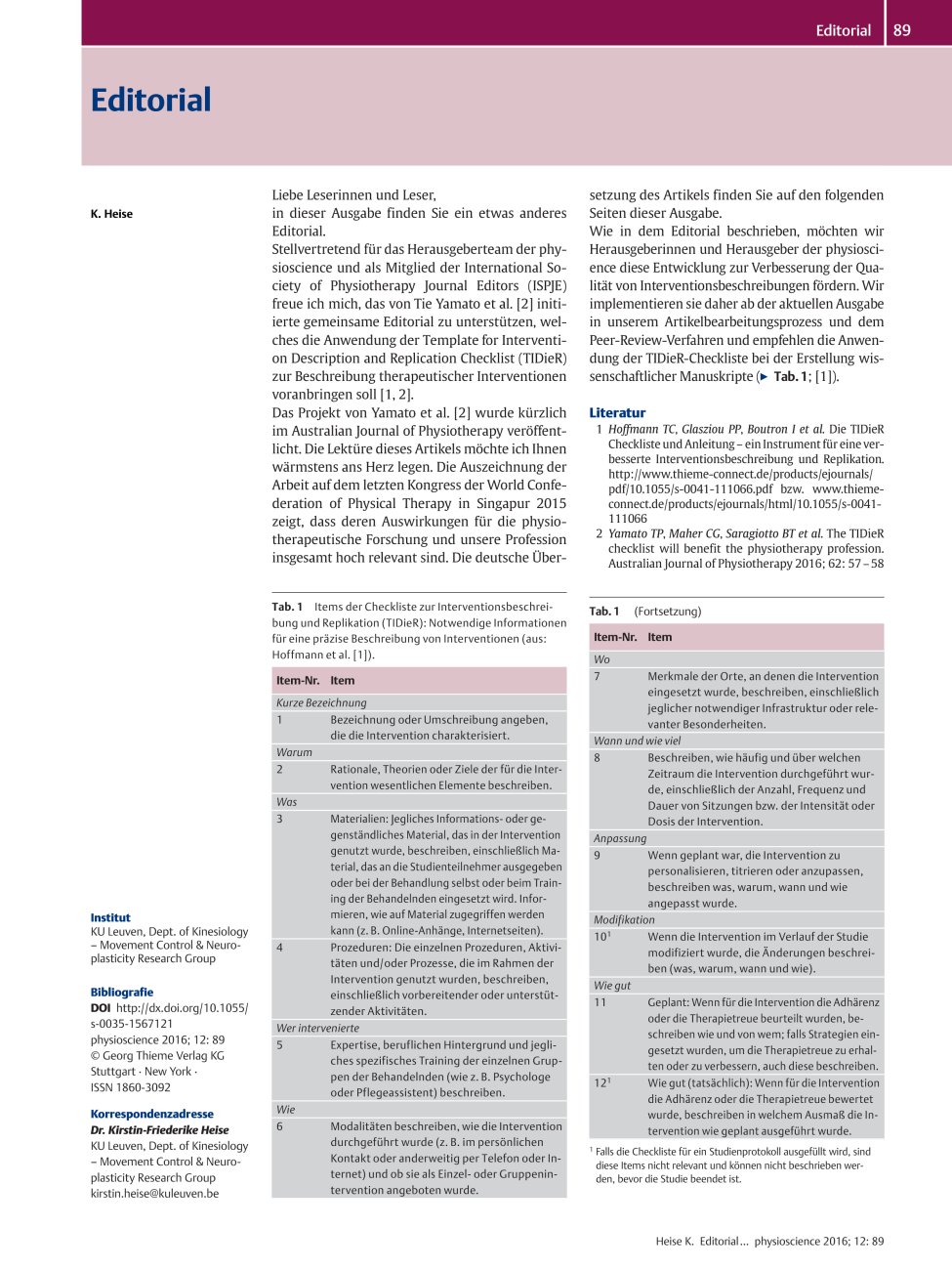 Vorschauseite 1: Editorial