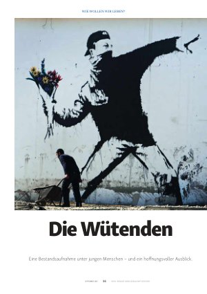 Vorschauseite 1: Die Wütenden Eine Bestandsaufnahme unter jungen Menschen – und ein hoffnungsvoller Ausblick.