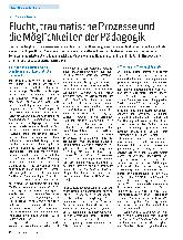 Vorschauseite 1: Flucht, traumatische Prozesse und die Möglichkeiten der Pädagogik