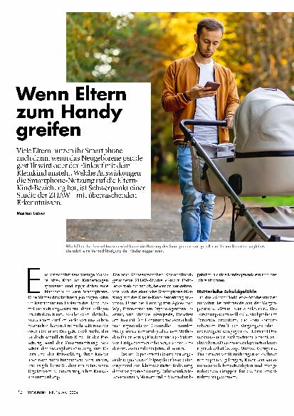 Vorschauseite 1: Wenn Eltern zum Handy greifen