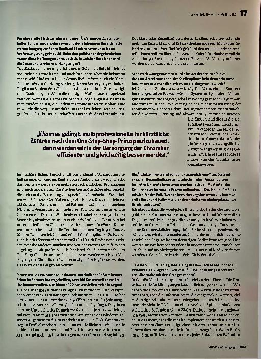 Vorschauseite 2: Bei uns landen viele Diabetiker im Spital, die es eigentlich nicht müssten.